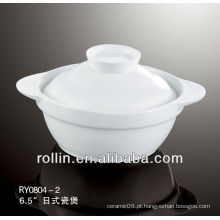 Restaurante Super White Porcelain Soup Tureen Set